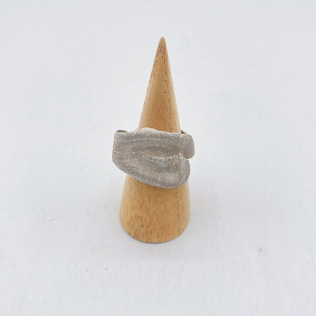 925 Silver Calla Lily Flower Band Ring 8.5